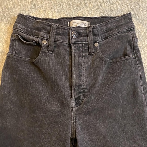 Madewell Jeans Womens 25 Charcoal The Perfect Vintage Wide Leg High Rise Denim - Picture 2 of 13